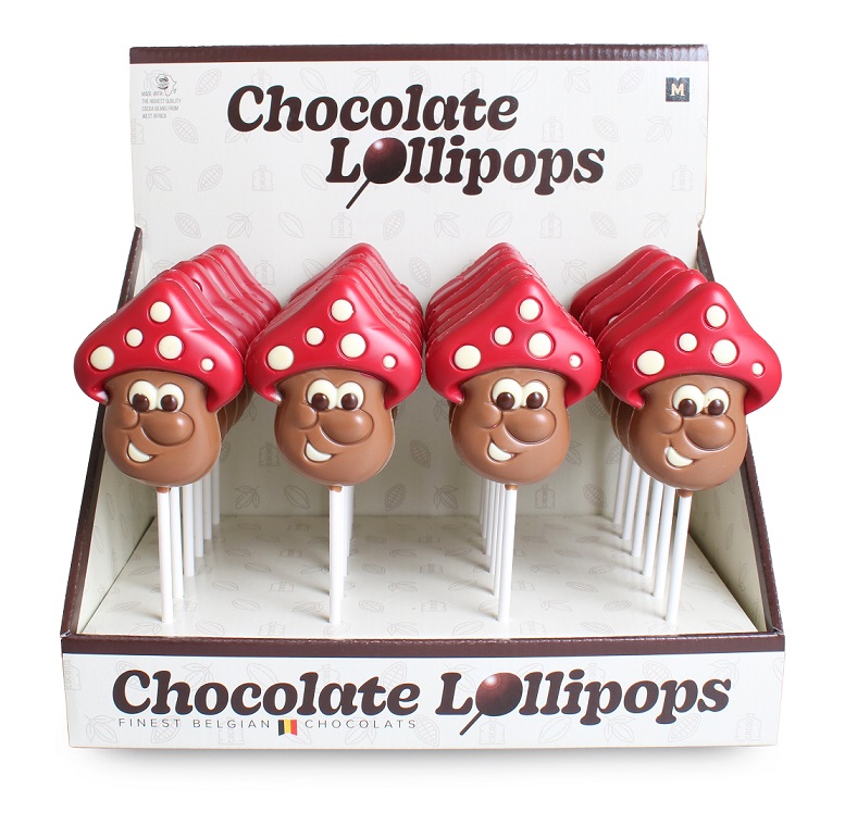 Schokoladen-Lollie Pilz "Mike" 