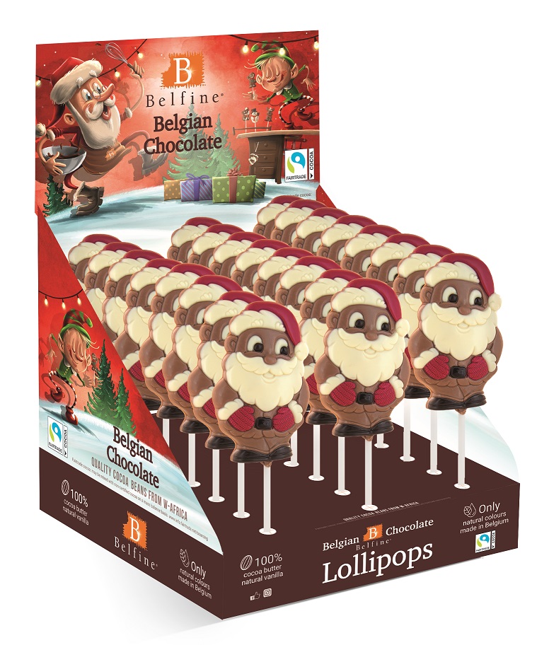 Schokoladen-Lollie Weihnachtsmann "Santa Claus"  