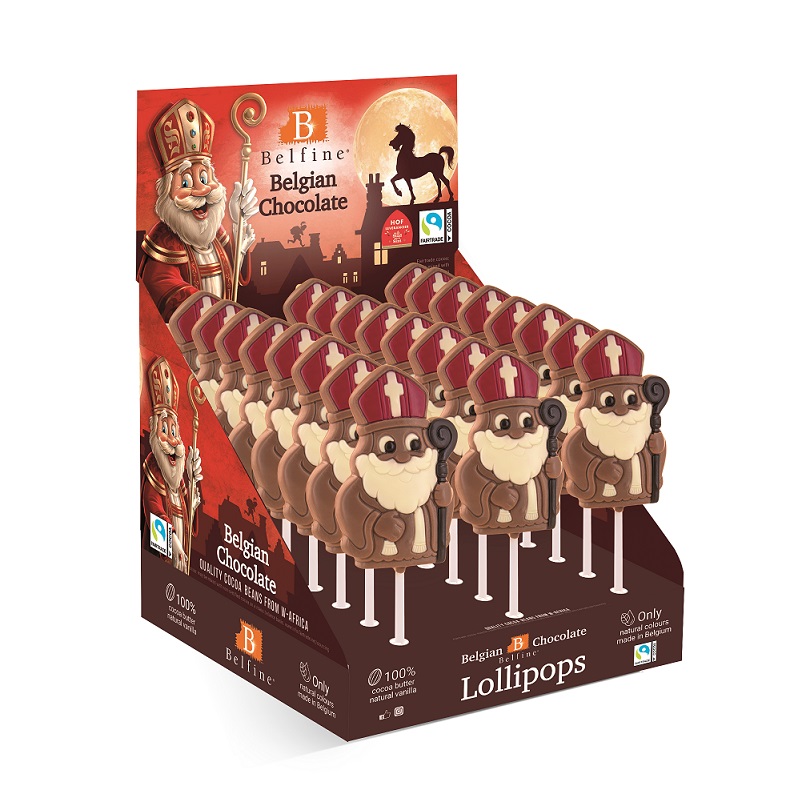 Schokoladen-Lollie Nikolaus mit Mitra 