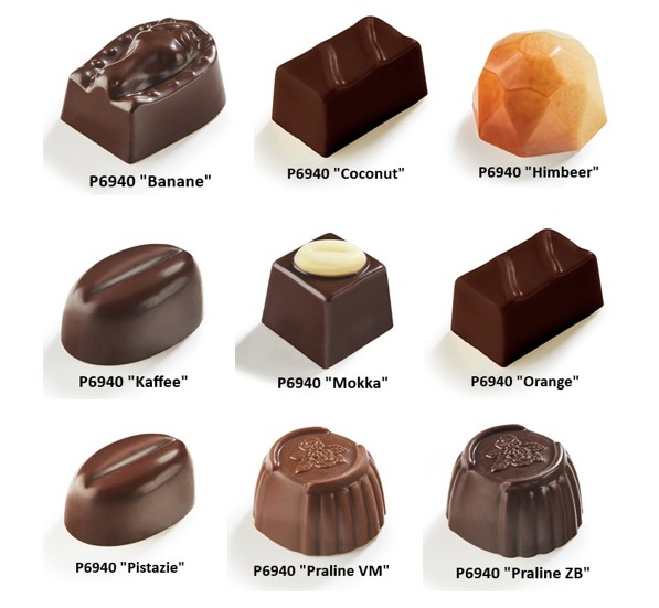 Sortiment zuckerfreier Pralinen 