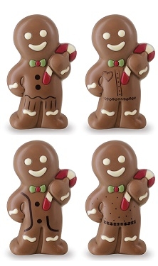 Schokoladen Hohlfigur  "Lebkuchenmann Ginger" verpackt