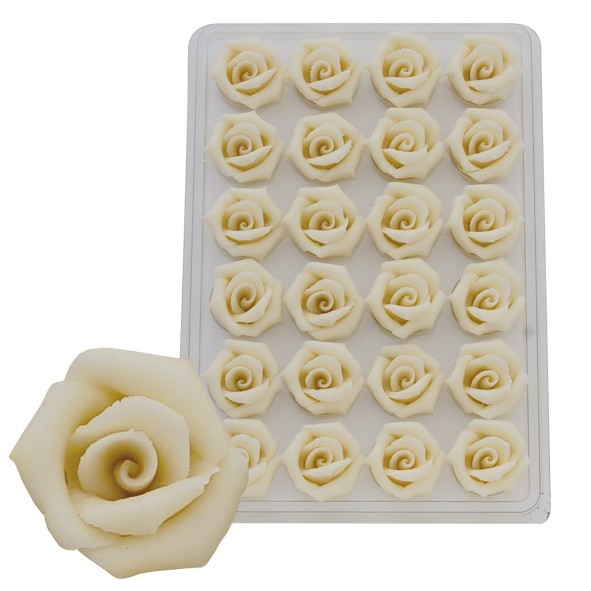 Rosen mittel weiß