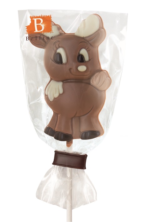Schokoladen-Lollie Weihnachtelch "Reni" 